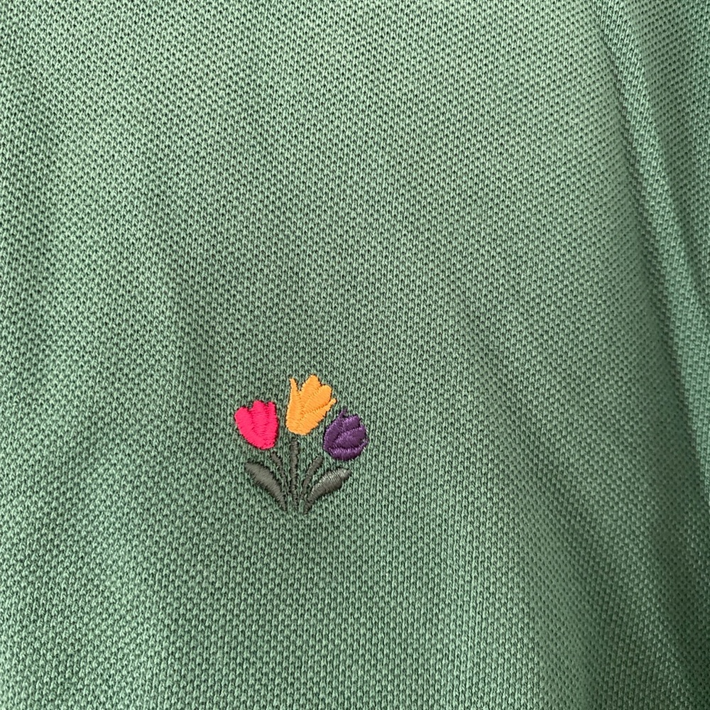 NOAH Pique Polo Men’s Large Green - Picture 3 of 6